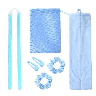 Heatless Curling Rod Headband with Clip, 7-Piece Set