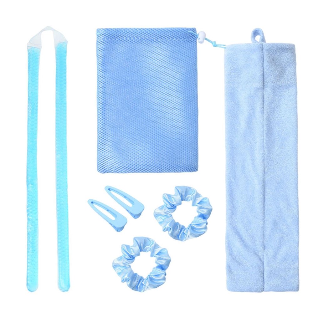 Heatless Curling Rod Headband with Clip, 7-Piece Set