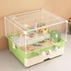Generic Portable Hamster Cage, 2-Tier Small Animal Habitat, Green view 1