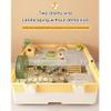 Generic Portable Hamster Cage, 2-Tier Small Animal Habitat, Green view 3