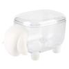 Saluaqui Sheep-Shaped Flosser Holder, Cotton Swab Storage Box with Removable Dust Cover, Holder for Cotton Swabs, Toothpicks, and Needles (WHITE) view 1