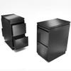 Generic Salon Storage Cabinet, Stainless Steel Tool Cabinet for Hairdressers, Hairdressing Tool Trolley, Garage Storage Cabinet, Black, 60 x 37 x 78 cm view 1