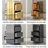 Generic Salon Storage Cabinet, Stainless Steel Tool Cabinet for Hairdressers, Hairdressing Tool Trolley, Garage Storage Cabinet, Black, 60 x 37 x 78 cm view 4