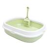 VDLLQYN Open-Top Cat Litter Box with Scoop, Fruit Green view 1