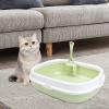 VDLLQYN Open-Top Cat Litter Box with Scoop, Fruit Green view 4