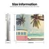 KIROJA Compact Pocket Mirror with Bus, Beach & Sea Design, Portable Mini Travel Makeup Mirror view 3