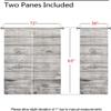 Kids' Room Blackout Curtains, Retro Wood Plank 3D Pattern, 2-Piece Set, 183 × 214 cm view 3