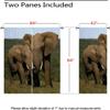 3D Elephant Blackout Curtain for Kids’ Rooms, 280 x 180 cm view 3