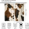 Children's Room Curtain with 3D Animal-Skin Texture, 300 x 280 cm, Polyester Blackout Curtain with Grommets view 2