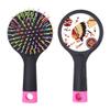 Indian Feather Headdress Traditional American Salon Detangling Hair Brush with Cushion Base view 1