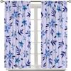 3D Blackout Curtain with Floral Plants, 220 x 215 cm view 3