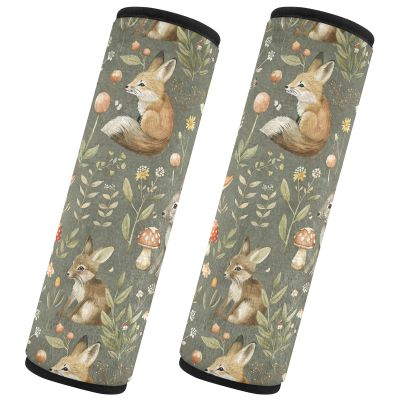 CHIFIGNO Cute Animals Autumn Leaves Seat Belt Covers, 2-Pack