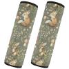 CHIFIGNO Cute Animals Autumn Leaves Seat Belt Covers, 2-Pack view 1