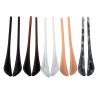 Generic 10 Pairs (20 pcs) PVC Anti-Slip Temple Tips for Metal Eyeglasses, Brown view 2
