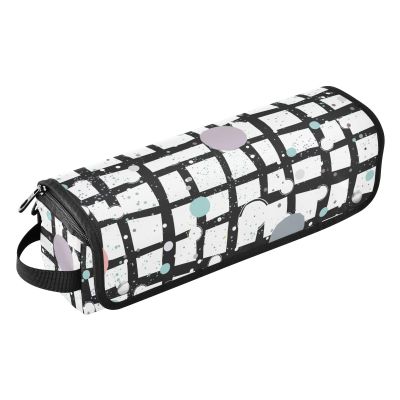 FRODOTGV Hair Tools Travel Bag with Minimalist Stripes and Tiny Dots