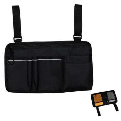 MOLUCKFU Oxford Reflective Side Bag for Rollators, Mobility Scooters and Walking Aids