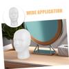 Foam Mannequin Heads for Wigs and Hats, 2-Piece Set, White view 3