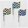 18 Paper Racing Flag Cake Toppers view 3