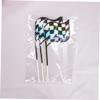18 Paper Racing Flag Cake Toppers view 4