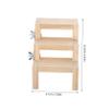 INOOMP Z-Shaped Wooden Climbing Ladder for Birds view 2