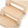 INOOMP Z-Shaped Wooden Climbing Ladder for Birds view 3