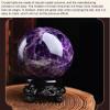 OYWEHECE Dreamy Amethyst Ball, Natural Quartz Crystal Sphere with Stand, 3.14 in view 3