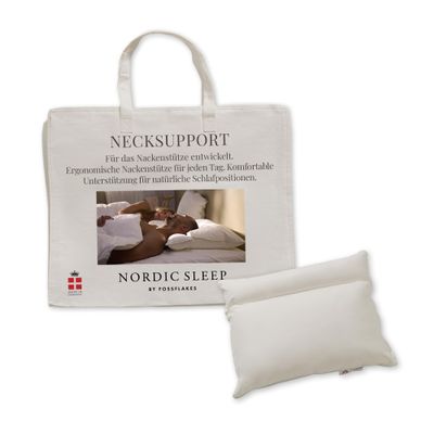 Fossflakes Ergonomic Orthopedic Neck Support Pillow, Washable Cover