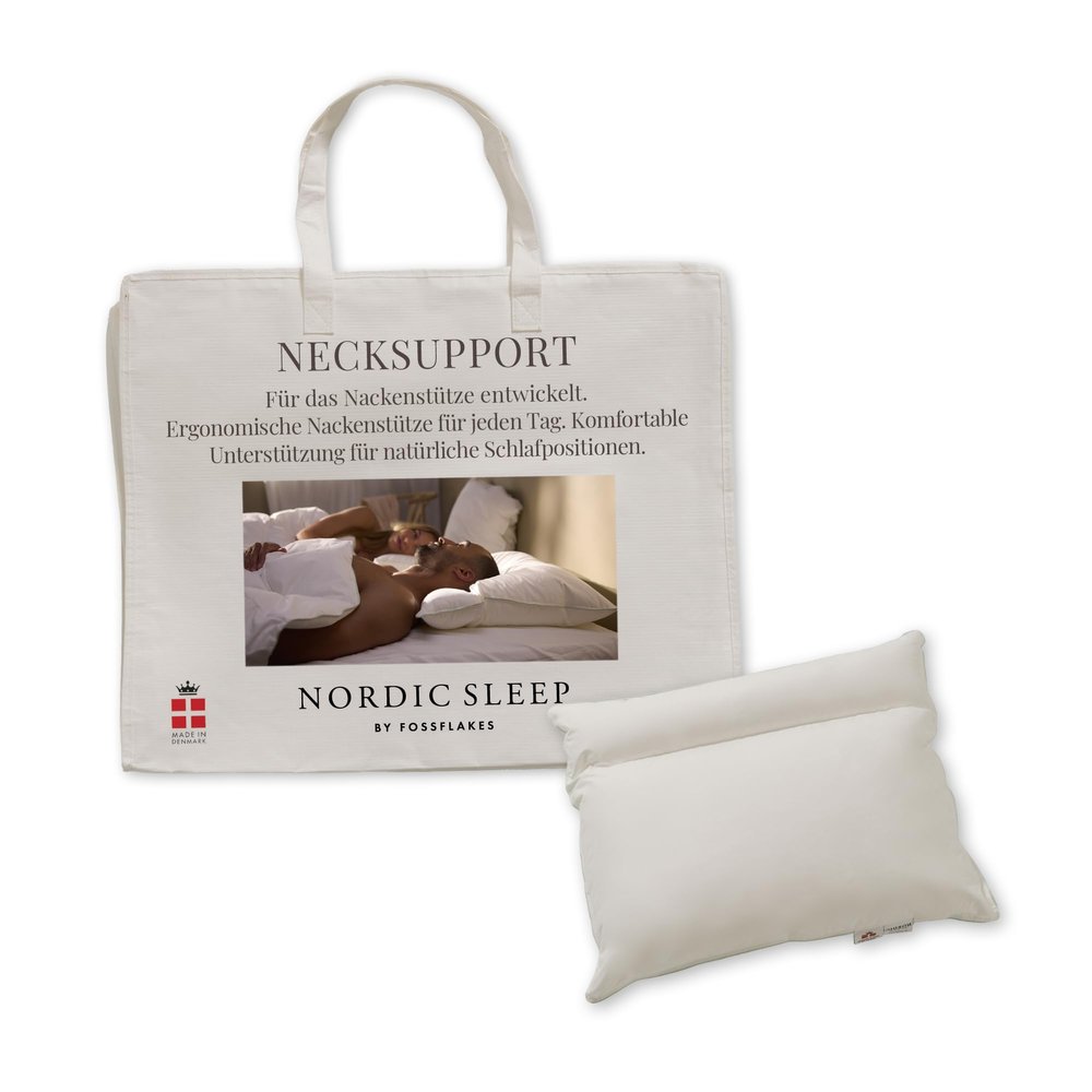 Fossflakes Ergonomic Orthopedic Neck Support Pillow, Washable Cover