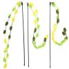 Happyyami 3-Piece Plush Cat Teaser Wand Set for Indoor Cats view 1