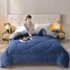 BDMFJY Blanket, Extra-Thick Couch Blanket, Fluffy Double-Sided Plush Sherpa Blanket, Soft and Warm Flannel Blanket for Couch, Chair and Bed, Machine Washable, Navy, 2.0 x 2.3 cm/5 kg view 2