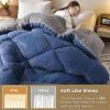 BDMFJY Blanket, Extra-Thick Couch Blanket, Fluffy Double-Sided Plush Sherpa Blanket, Soft and Warm Flannel Blanket for Couch, Chair and Bed, Machine Washable, Navy, 2.0 x 2.3 cm/5 kg view 4