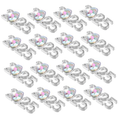 Healvian 30-Piece 2025 Nail Charms with Rhinestones