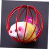 Happyyami 3-Piece Caged Ball Set with Toy Mouse for Cats view 2