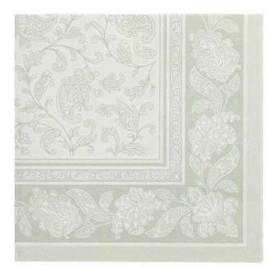 PAPSTAR ROYAL Collection Napkins 40 x 40 cm Jade Green “Ornaments,” 50 Count