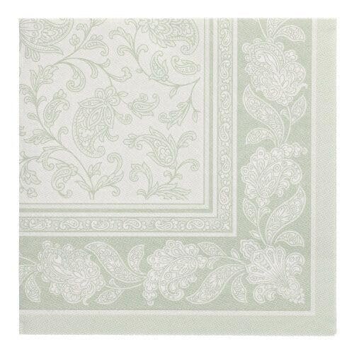 PAPSTAR ROYAL Collection Napkins 40 x 40 cm Jade Green “Ornaments,” 50 Count