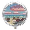 Portable Pink Coast Pill Case, Cute Vitamin Organizer view 1