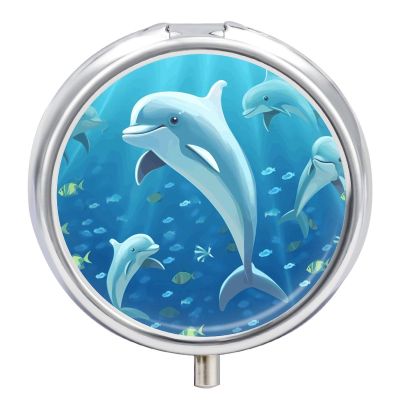Portable Dolphin Pill Organizer for Vitamins