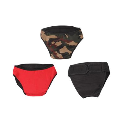 Happyyami Pack of Cotton Dog Diapers for Puppies, 2XL/XXL