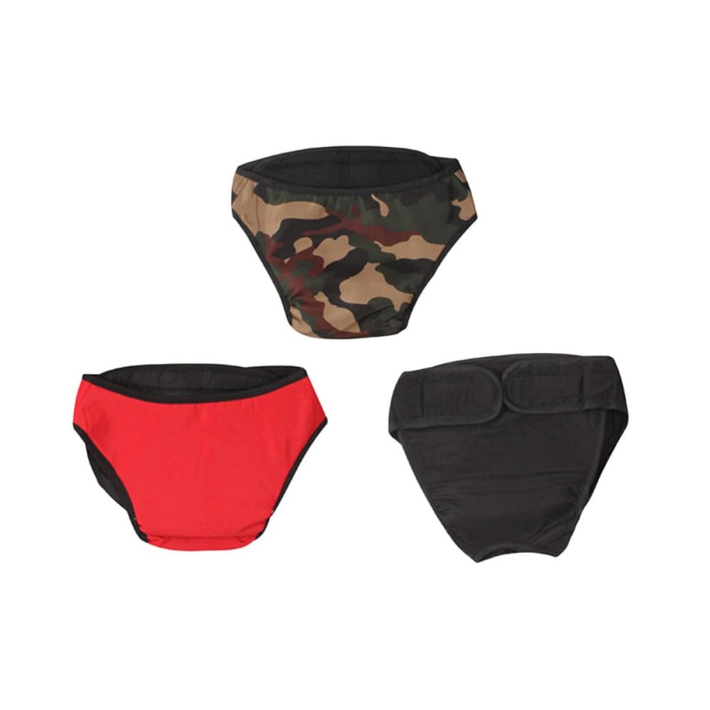 Happyyami Pack of Cotton Dog Diapers for Puppies, 2XL/XXL