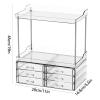 2-Tier Bathroom Countertop Organizer with Drawers view 2