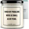 candle guy Scented Candle in Glass, 70-Hour Burn Time, Handmade Soy Wax Candle with Saying view 1