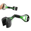 Portable Foldable Pet Pooper Scooper with Long Handle, Green view 2