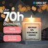 candle guy Scented Glass Candle [70-Hour Burn Time] – Handmade Soy Wax Candle with Saying view 3