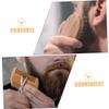 Men's Beard Care Set with Wooden Comb and Bristle Brush, Beige view 3