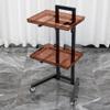 Generic Folding Acrylic Serving Cart with Two Shelves, Rolling Organizer, Color G view 2