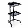 Rolling Cart, Foldable Salon Tray with Wheels, Portable Tattoo Workstation for Artists, Chemical-Resistant Tray for Hairdressing Tools with Storage view 1