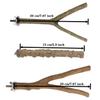 Allazone 4-Piece Natural Wood Bird Perches view 2