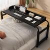 YHKJLYH Adjustable Overbed Table, 115–210 cm, Rolling Medical Desk with 4 Locking Wheels view 1