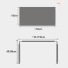 YHKJLYH Adjustable Overbed Table, 115–210 cm, Rolling Medical Desk with 4 Locking Wheels view 2