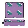 FRODOTGV Women's Travel Bag, Portable Hair Styling Tool Organizer with Heat-Resistant Mat, Dinosaur Pattern, One Size view 3